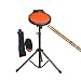 Produktbild LINGLING-Trommel 12 Zoll Dumm Drum Pad Set Drum Mat Elektronische Metronom Geschenk Junge Mädchen Mit Tasche (Farbe : Orange, größe : Drum+Bracket+Drum Bag)