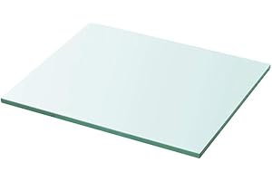 Tidyard Regalboden Glas Transparent 30x25cm, 18 Größen, Glasregal Wandregal Glasboden Glasablage Glasplatte Glasscheibe Einlegeboden Duschablage Glas