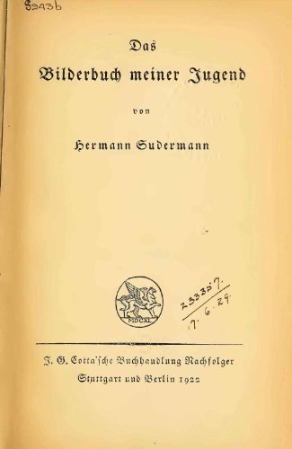 Bilderbuch meiner Jugend - 1922