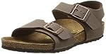 Birkenstock New York, Sandales Bride arrière garçon, Marron (Mocca), 36 EU