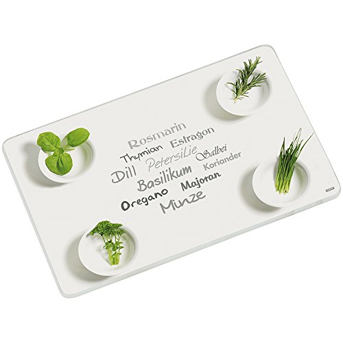Kesper 36480 Schneideplatte "Kräuter", 40 x 30 x 0,7 cm