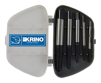 Krino 10067101 Extracteurs pour vis, set de 5 pièces, acier, 1-5 mm