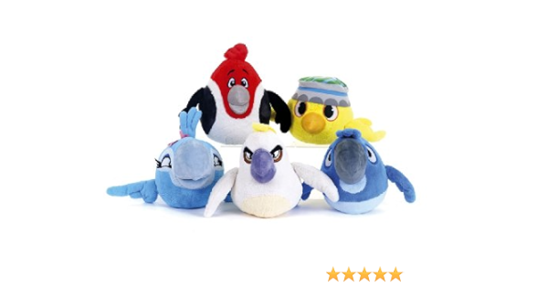 8 White Nigel Angry Bird Rio Plush Toy One Only Amazon Co Uk Toys Games