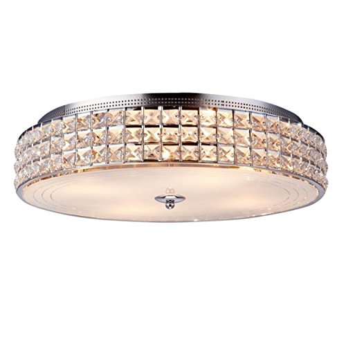 Maxmer Lampada da Soffitto Plafoniere Moderno Cristallo E14 60W LED Risparmio Energetico Lusso Per Soggiorno Sala da Pranzo Camera da Letto Hotel Ristorante Bar, ecc. (Nessuna Fonte di Luce)