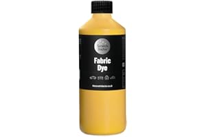 THE SCRATCH DOCTOR Scratch Doctor Liquid Fabric Dye Easy to Use Textile Paint for Sofas, Furniture, Clothing, Canvas, Shoes, Denim and More 23 Colours Available (Yellow, 250ml)