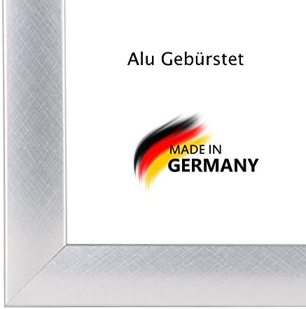 Picture frame, Photo frame PN50 16.14x35 inch (41x89 cm) in ALU CRISS CROSS with antireflection safety plastic glass and mdf backboard, 50 mm MDF moulding with covered decorative foil