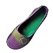 Produktbild Damen Sommer Sandalen Halbschuhe Bootsschuhe Loafers Fahren Flache Schuhe Slippers Erbsenschuhe Low-top Schuhe Vintage Komfort Arbeitsschuhe (EU:41, Lila - A)
