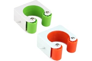 Qiwenr Soporte Para Bicicletas, 2 Piezas Suspensión de Bicicleta, Elevador de Bicicletas, Colgante de Pared de Bicicleta, Portabicicletas Montado en la Pared, Guarda Fácilmente tu Coche(Verde+Naranja)