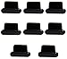 Price comparison product image iPrime® Set of 8 x Dust Caps / Lightning Dock - Port Connection Plugs / for Apple iPhone 7, iPhone 7 Plus, iPhone 6 / 6S, iPhone 6 Plus / 6S Plus, iPhone 5 / 5S / 5C / SE, iPad Air, iPad Mini 1-4, iPad 4 / Black