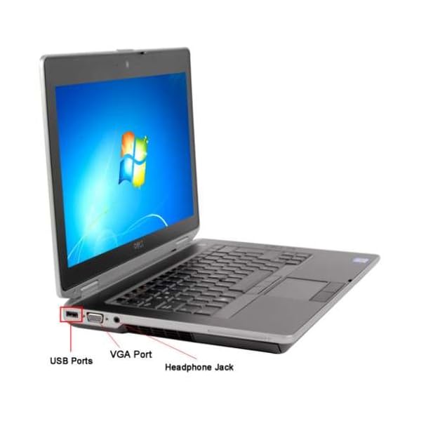 Dell Latitude E6430 14.1 inches Core i5-3210M 8GB 320GB DVD WiFi Windows 10 Professional 64-Bit Laptop (Renewed) - Image 3