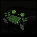 Produktbild OKCS Controller Buttons für Playstation 4 Dualshock 4 Ersatzteile Thumbsticks Trigger Tasten Steuerkreuz Touchpad PS4 transparent Leuchtend
