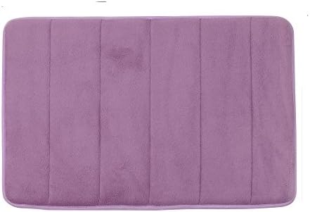 Famibay Non Slip Bath Mat for Bathroom Water Absorbent Shower Mat(S-Purple)