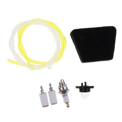 MagiDeal Kraftstofffilter Vorpumpball / Öl Schlauch Filter Zündkerze Ansaugstutzen Für POULAN Kettensäge - 9