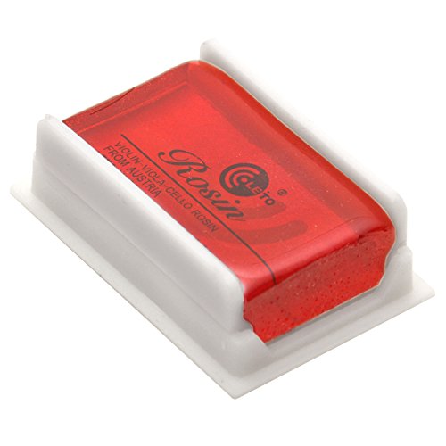 Colofonia rossa trasparente di qualità Elagon (602) priva di polvere per violino, viola, violoncello, contrabbasso, ecc. in confezione in plastica.