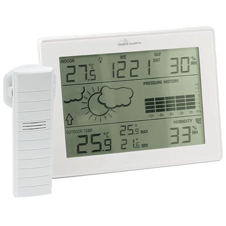 ELV Mobile Alerts Raumklimaüberwachungs-Set (1x Gateway, 1x Wetterstation, 1x Temperatursensor, 3x Thermo-/Hygrosensor) - 4