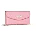 Produktbild iPhone 6 6S Geldbörse Fall, Hülle True Color© Premium perforiert Reißverschluss Verziert/Gelenktasche Folio Flip Geldbörse Clubbing Schutzhülle - Solide Nude Rosa