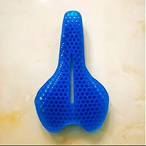 Prakal Special Extra Soft Blue Bicycle Silicone Gel Saddle Seat & Cycling Cushion Pad Bike Cycle Gel Cover