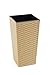 Produktbild Rattan Blumentopf Übertopf Pflanzkübel Blumenkübel- UV - Beständig 30x30x56 cm cappuccino