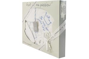 FRUIT DE MA PASSION Coffret Naissance Sortie de Bain Blanc et Bleu - Je suis un petit Prince