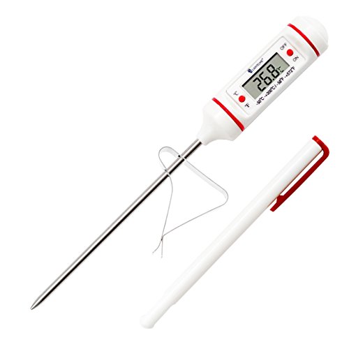 Lantelme 5721 Digital Tee / Tassen / Kannen Thermometer mit Edelstahl Clip
