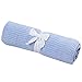 Produktbild Babydecke Sommer,Banbian Neue 100% Baumwolle Baby Zellulose Decke Kinderwagen Bett Moses Korb Krippe Kinderwagen Abdeckung 70 x 100 cm (Blau)