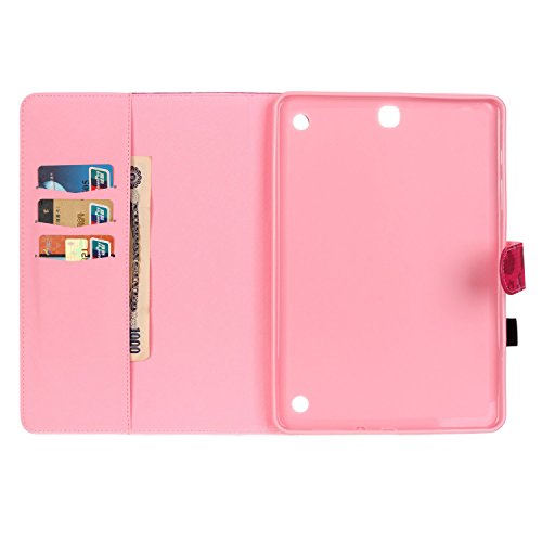 Samsung Galaxy Tab A 9.7 SM-T550 Hülle, DEENOR Colorful Painting and Stylish Drawing Wallet Case Book Style PU Leder Flip Protective Stand Schutzhülle Hülle für Samsung Galaxy Tab A 9.7 SM-T550. (Mother and child owl) - 6
