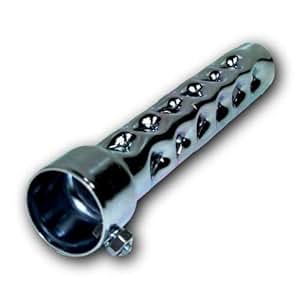 H2Racing Universale 38-51mm Slip On Dual Silenziatore Di Scarico Tubo Di Scarico Marmitta Con DB - Foto 2