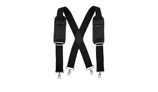 1 anno di garanzia TB1 Uomo Bretelle Resistente resistente 35MM Bretelle per uomo 6 Clip Y-Back regolabile elastica Mens Bretelle con clip in metallo resistente