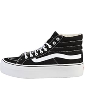 Vans Sk8-Hi Platform Canvas Black White
