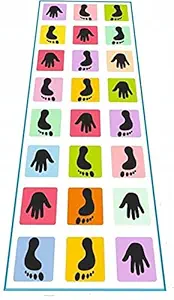 FunBlast Hopscotch Jumbo Play Mat Game for Kids and Adults Family Game, Kith-Kith, Stapu, Langi, Chalk Game - Large (40