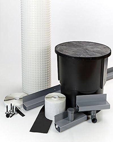 5m x 5m BASEMENT TANKING MEMBRANE COMPLETE WATER PROOFING KIT 8mm STUD PROFILE ""DELIVERY TO UK MAINLAND ONLY"