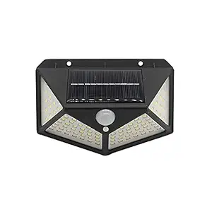 Original 100 LED Waterproof Solar and Motion Sensor Wall Light for Security Pathway banglow Driveway Outdoor and Swimming ppol