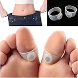 G-Smart 5 Pairs Weight Loss Soft Slimming Silicone Toe Ring Reduce Fat On Body, Increase Metabolism