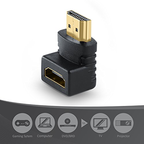 CSL – HDMI Winkelstecker 90° Winkel – HDMI Kabel Adapter Stecker abgewinkelt - 3