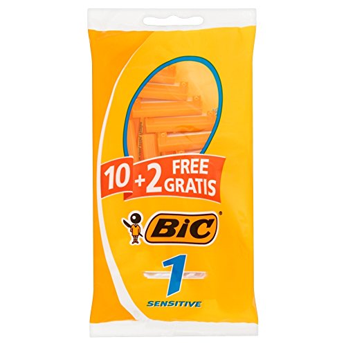 Bic Single Blade Sensitive Skin Razors - Pack of 12 Razors