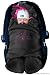 ByBoom® - Swaddling Wrap, Car Seat and Pram Blanket for Winter, Universal for infant and child car seats (e.g. Maxi-Cosi, Britax), for a pushchair/stroller, buggy or baby bed; THE ORIGINAL WITH THE BEAR, Color:Anthracite/Fuchsia
