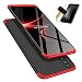 Produktbild Huawei Honor 8X Max Handyhülle, LaiXin Huawei Honor 8X Max Hülle mit Tempered Glas Schutzglas 360 Grad Case Schutzhülle PC Plastik Cover Kratzfeste Stoßdämpfende Bumper - Rot/Schwarz