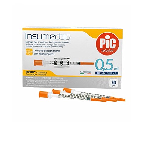 Insulin Syringes 0,5 Mlinsumed For Insulin Syringe Gr 31 0,5 Ml 30 Pieces