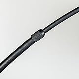 QAZQA Modern Bogenleuchte/Bogenlampe / Lampe/Leuchte Arc schwarz mit schwarzem Stoffschirm/Innenbeleuchtung / Wohnzimmer/Schlafzimmer Metall/Textil / Rund LED geeignet E27 Max. 1 x 20 Watt - 10