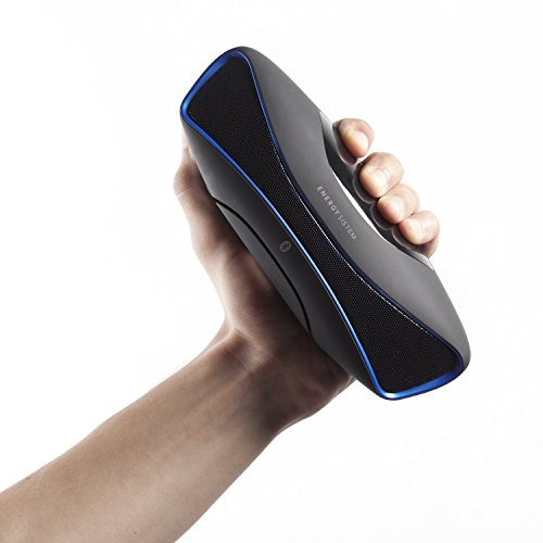 Energy Sistem Music Box BZ3 - Altavoz port  til con Bluetooth  USB SD  FM  Audio-In  display retroiluminado  negro y azul