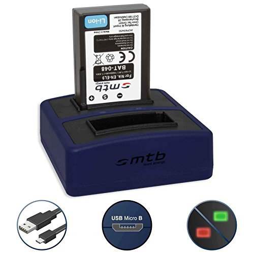 Batterie   Double Chargeur Compact  USB  pour Nikon EN-EL9   Nikon D40  D40x  D60  D3000  D5000 - Cable Micro USB inclus