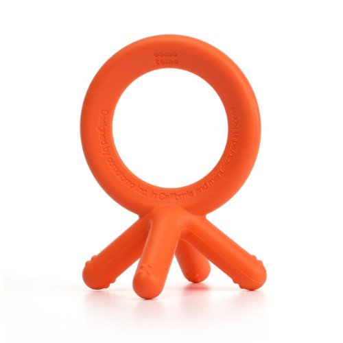 Comotomo Silicone Baby Teether, Orange Color: Orange Infant, Baby, Child