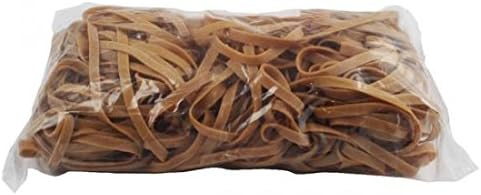 White Box454G Size 69 Rubber Bands, beige|brown|white|yellow