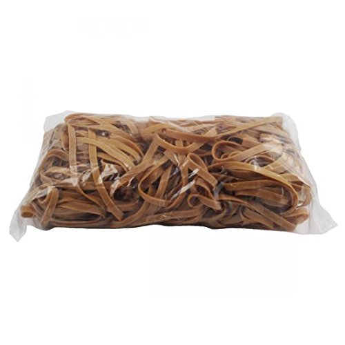 White Box454G Size 69 Rubber Bands, beige|brown|white|yellow