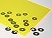 3mm x 500mm x 500mm Yellow Fluorescent Noen PERSPEX Cast ACRYLIC Sign Display