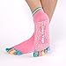 Produktbild VIWIV Yoga Socken, Frauen Sport Regenbogen Fitness Pilates Baumwollsocken, Geeignet Für Das Training Von Kurzen Atmungsaktiven Zehensocken,5