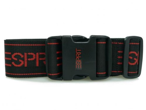 Preisvergleich Produktbild ESPRIT Koffergurt schwarz / rot
