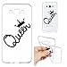 Produktbild J7 2016 Case, Samsung Galaxy J7 2016 Case, Samsung Galaxy J7 2016 Hülle, Anlike Samsung Galaxy J7 2016 /SM-J710 (5,5 Zoll) Transparent TPU Silikon Schutzhülle Cover Case Silikon Schlank Flexibel Handy Hülle [Malerei Stil Design] für Queen