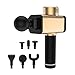 Produktbild Massagepistole Chiropraktik Massagegerät mit 6 Arten Köpfen Trigger Point Jigsaw Tragbare Deep Muscle Fascial Massage Gun Wiederaufladbare,Gold