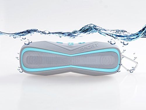 Wise OVO IP67 Waterproof Speaker in water, Wireless Bluetooth Speaker up to 100 feet, Portable Outdoor Sports Speaker with rugged exterior (blue)